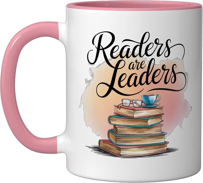 Readers Are Leaders Motivational Reading Book Quote Ceramic Mug by Unknown