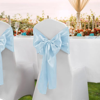 Horbaunal 6 Pack Satin Runners 12 x 72 Inch, Pale Blue | Bright Silky Smooth - Image 3