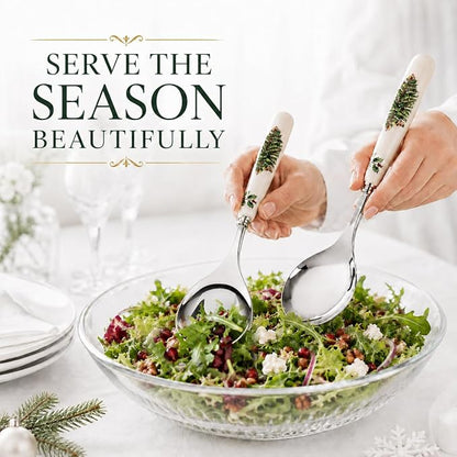 Spode – Christmas Tree – Christmas Tree Salad Servers - Image 4