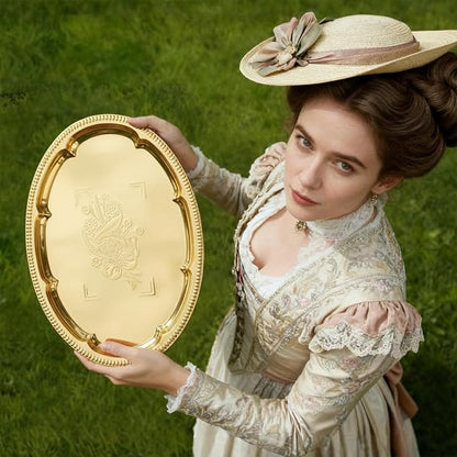 4-Pack 15.7" x 11.8" Gold Serving Trays - Image 4