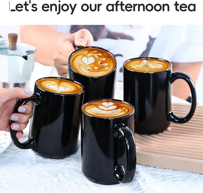 16 OZ Coffee Mugs, Classic Blank Ceramic Cup - Image 2