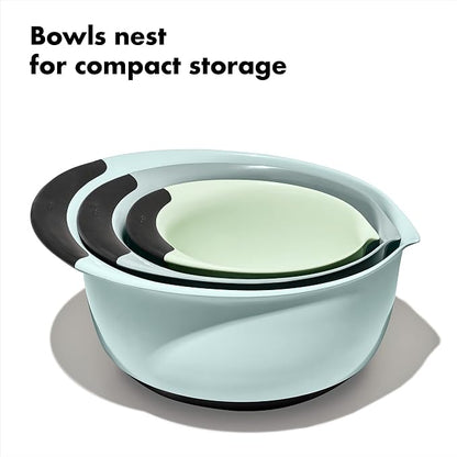 OXO Good Grips 3-Piece Plastic Mixing Bowl Set - Image 6