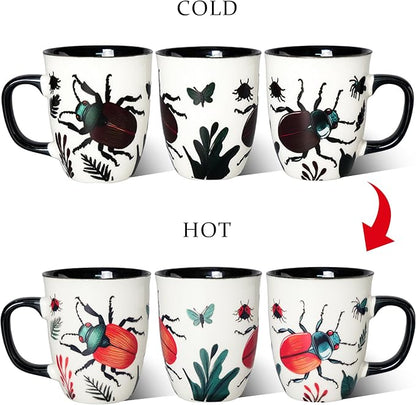 16 oz Beetle Coffee Mug, Color Changing Cup | Ceramic Mug - Image 4