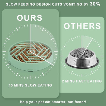 TOBYTO Slow Feeder Dog Bowls Large Medium Breed, Anti-Choking Slow Eating Dog - Image 4