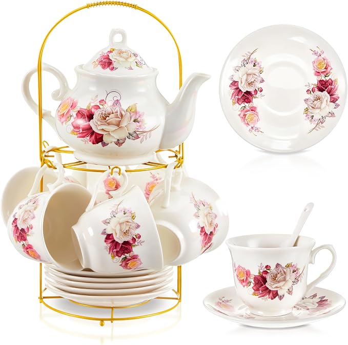 Zhehao 20 Pcs Porcelain Tea Set by Zhehao