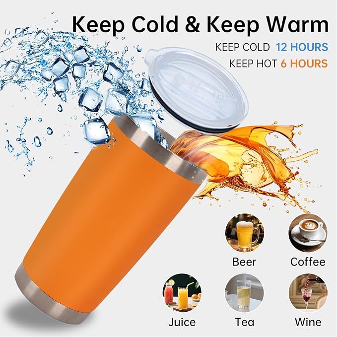 IEOVIEE 32 Pack 20oz Stainless Steel Insulated Bulk Tumblers - Image 6