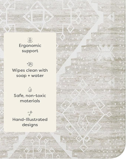 House of Noa Nama Standing Mat – Anti-Fatigue Cushioned Kitchen Mats for Floor | Ergonomic Bounce-Back Foam Kitchen Mats | Anti-Fatigue Mats for Kitchen & Standing | Ula Driftwood | 22"x54"