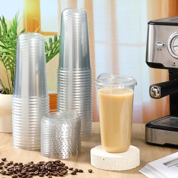 Baderke 50 Pcs Round Bottom Plastic Cups - Image 2