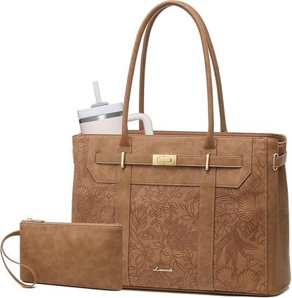 LOVEVOOK Laptop Tote Bag for Women, 2-in-1 Work Teacher Bags by LOVEVOOK