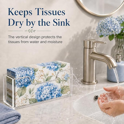 LveSunny Vertical Acrylic Napkin Holder, Space-Saving Guest Towel Holder - Image 3