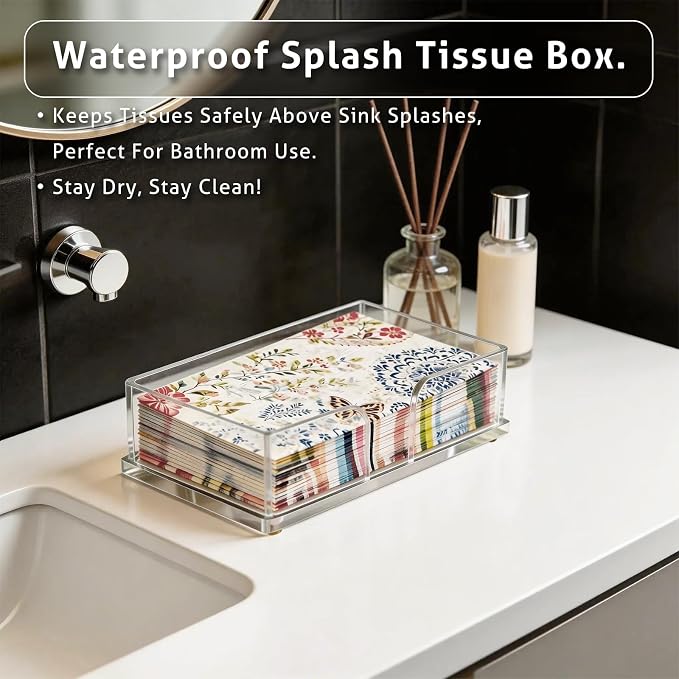 guest towel holder, 4mm Thick, Acrylic napkin holder - Image 2