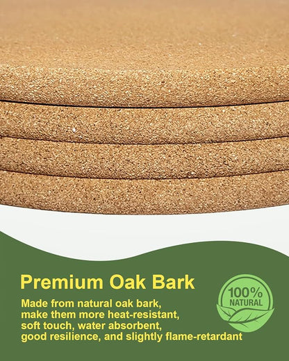 4 PCS Heat Resistant Cork Trivets - Image 7