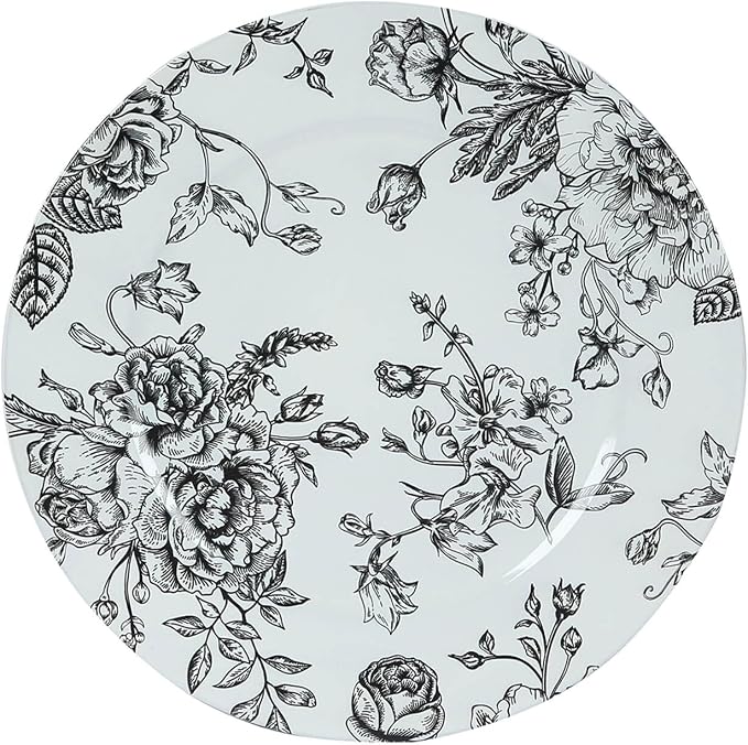 Efavormart 6-Pack Acrylic Charger Plates 13" Round White - Image 7