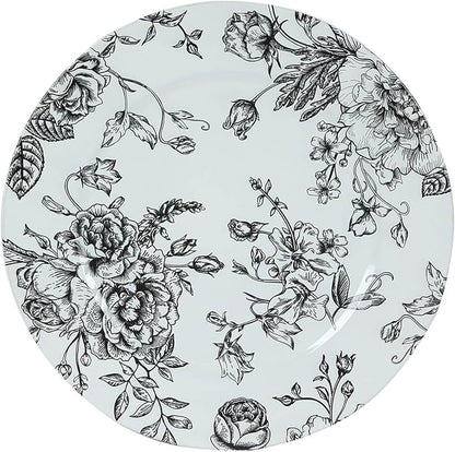 Efavormart 6-Pack Acrylic Charger Plates 13" Round White - Image 7