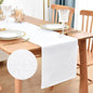 Faux Linen Table Runner Water Resistant 13 x 48 in, Coffee Table Runner by Nacuci