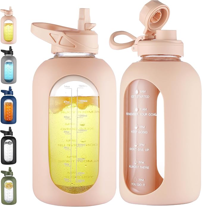 CIVAGO 64 oz Glass Water Bottle by CIVAGO
