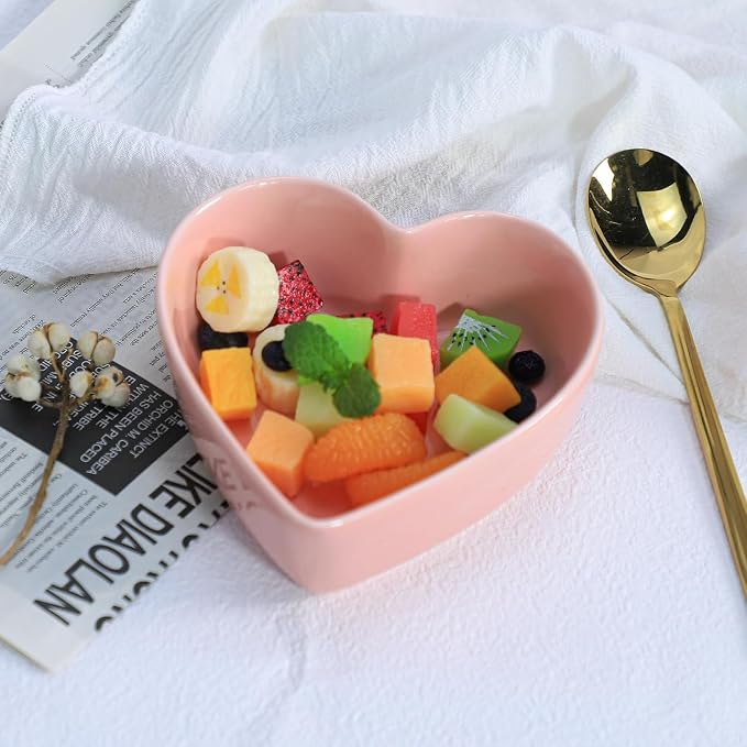 WAIT FLY Heart-shaped Bowls for Salad Soup Snack Dessert Best Kitchen Household - Image 3