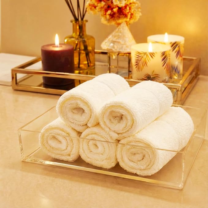 Fengzhe Acrylic Guest Towel Napkin Holder, Disposable Paper Towel Holder - Image 5