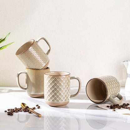 GBhome Coffee Mugs Set of 4, 12 oz Coffee Cups - Image 7