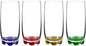 Vibrant Splash Water/Beverage Highball Glasses, 13.25 Ounce - Set of 4