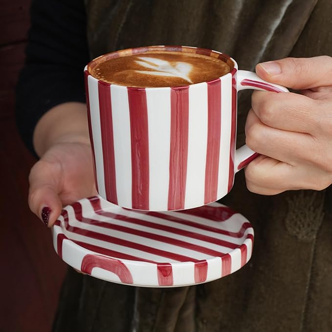 8 Oz Ceramic Coffee Mug Espresso Cups - Image 6