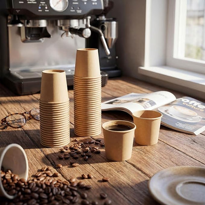300 Pack 3oz Mini Coffee Cups Disposable Paper Cups Hot or Cold Beverage Cup - Image 6
