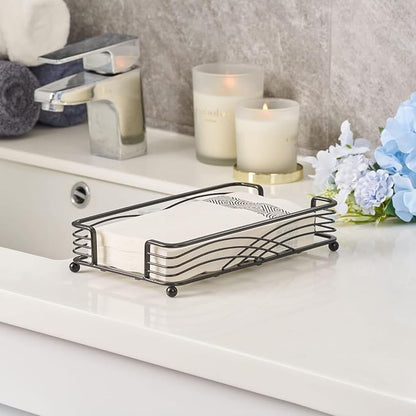 Guest Hand Towel Holder for Bathroom, Powder Room & Vanity Use - Image 7
