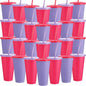 Honeydak 30 Pack Tumbler with Straw and Lid Bulk Cups by Honeydak