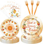 EUOYUFO 96Pcs Aperol Sprit Party Decorations Tableware Set Just A Spirity Older by EUOYUFO