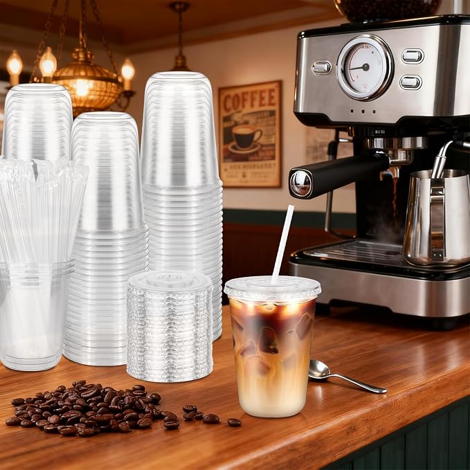 50 Pack 14 oz Iced Coffee Cups - Image 2