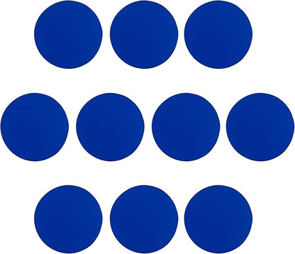 10 Round Foam Bud Coasters Pack, 4 inch - PU Foam, Party Favor - Royal Blue