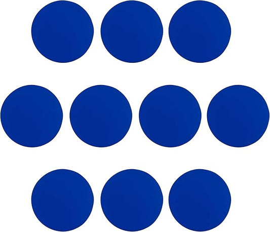 10 Round Foam Bud Coasters Pack, 4 inch - PU Foam, Party Favor - Royal Blue