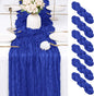 6 Pack Royal Blue Cheesecloth Table Runner 17x108 Inch Semi Sheer Boho Gauze by Unknown