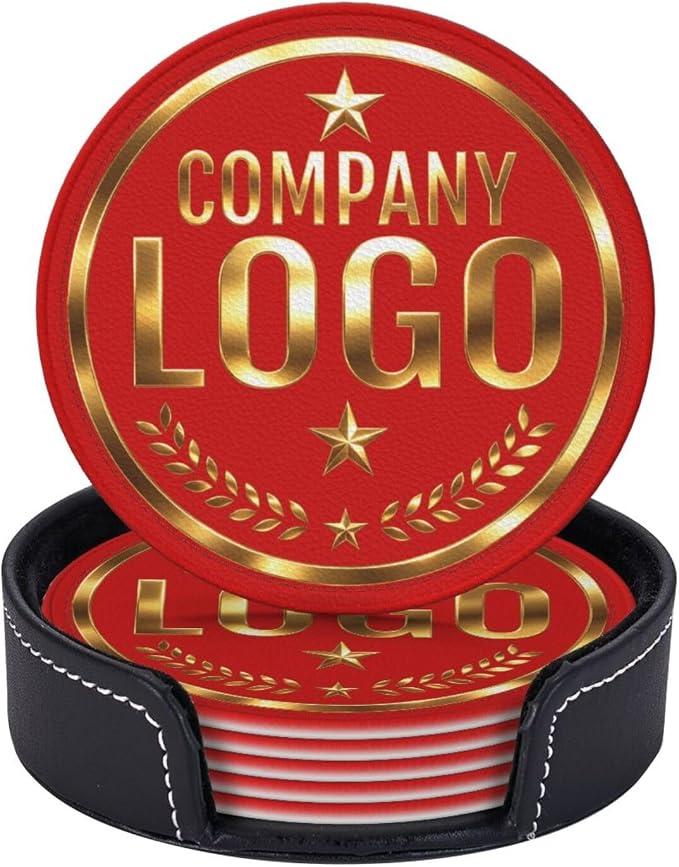 Custom Coaster with Logo by Handmade