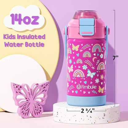 Fimibuke 14oz Kids Insulated Water Bottle - Image 5