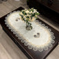Coffee Tablecloth for Living Room Center Table Doilies Embroidery Lace by COMFEELING