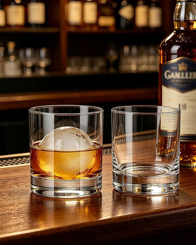 LUXU Whiskey Glasses, 11 OZ Short Glass Tumbler, Lowball Glasses Set of 6 | - Image 5