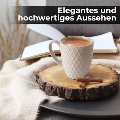 MIAMIO - Coffee Mugs Set of 6 - Palmanova Collection | Modern matte ceramic mug - Image 2