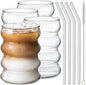 Ework4U 4 Pcs Drinking Glasses by Ework4U