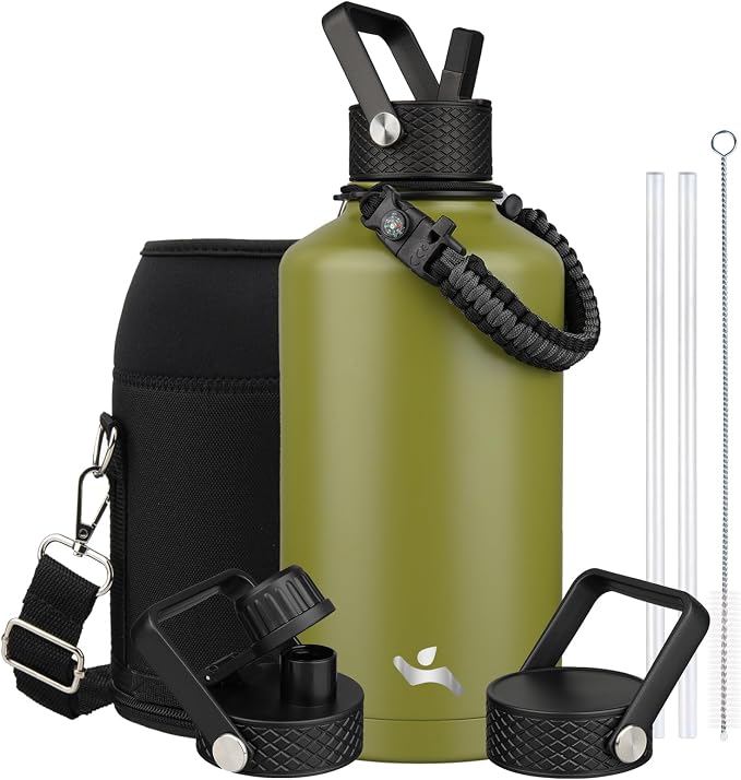 Konokyo 87 oz Insulated Stainless Steel Water Bottle Jug by Konokyo