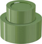 I00000 102 Pcs Green Plastic Plates, Green Disposable Plates Include 51 Dinner Plate 10’’ and 51 Dessert Plate 7’’ Perfect for Birthday, Party & Wedding