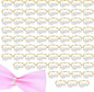 60 Pcs Gold Pearl Napkin Rings Bulk, Wedding Napkin Rings with Dual Pearls for Thanksgiving, Christmas, Party Decor, Elegant Table Setting Accessories