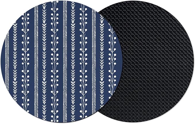Vintage Striped Coasters Set of 2, Absorbent Coasters by Unknown