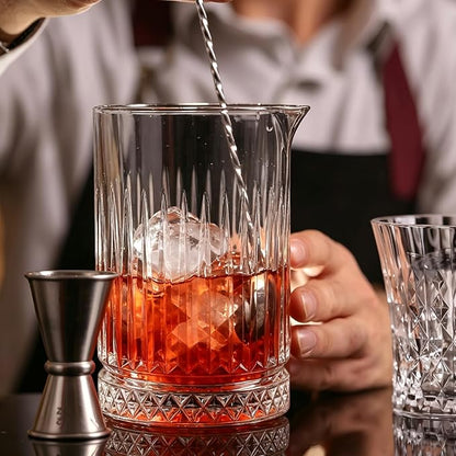 4 pcs Cocktail Mixing Glass Bartender | 24oz Crystal Bar Stirring Glass | Old - Image 3