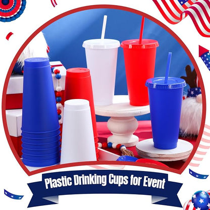 Honeydak 30 Pack Tumbler with Straw and Lid Bulk Cups - Image 7