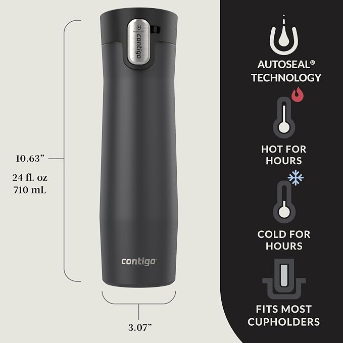Contigo West Loop 3.0 Stainless Steel Insulated Travel Mug, Leak Proof - Image 4
