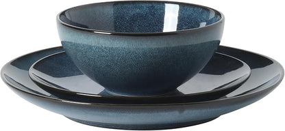 Gibson Elite Castle Peak Plates and Bowls Set, 12-Piece Dinnerware Set - Image 8