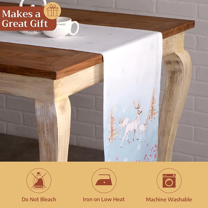 Maison d' Hermine Table Runner 100% Cotton 14.50" x 90" | Table Runners 90 - Image 5