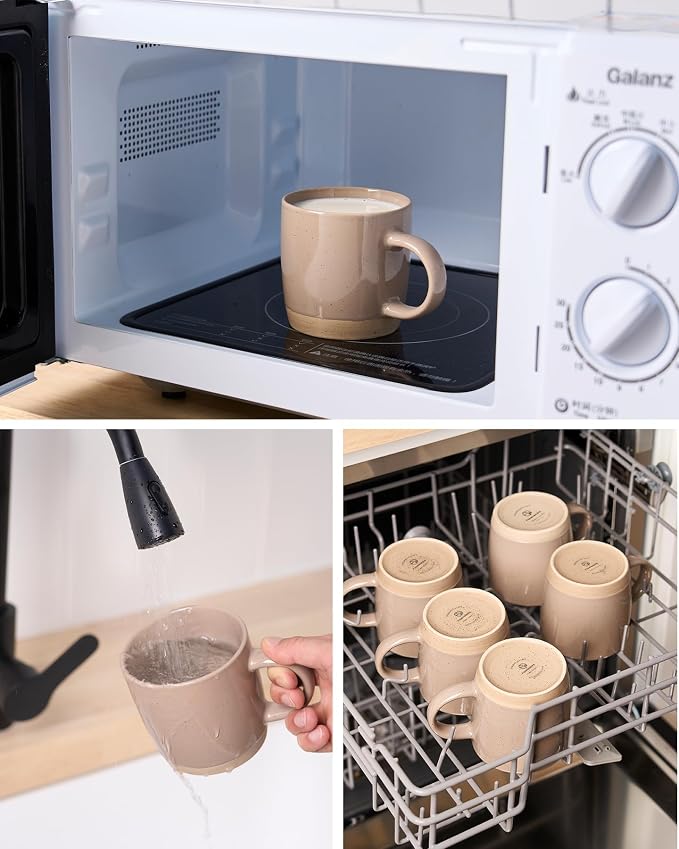 famiware Coffee Mugs for 6, 13 oz Mug Set, Dringking Cup - Image 4