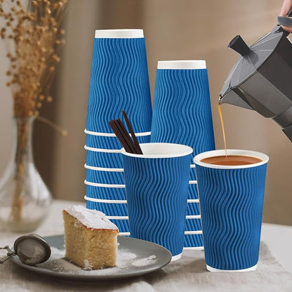 SIUQ 90 Pack 16 oz Disposable Coffee Cups - Image 8